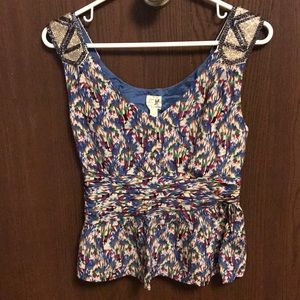 Anthropologie Edme & Esyllte Peplum Tank